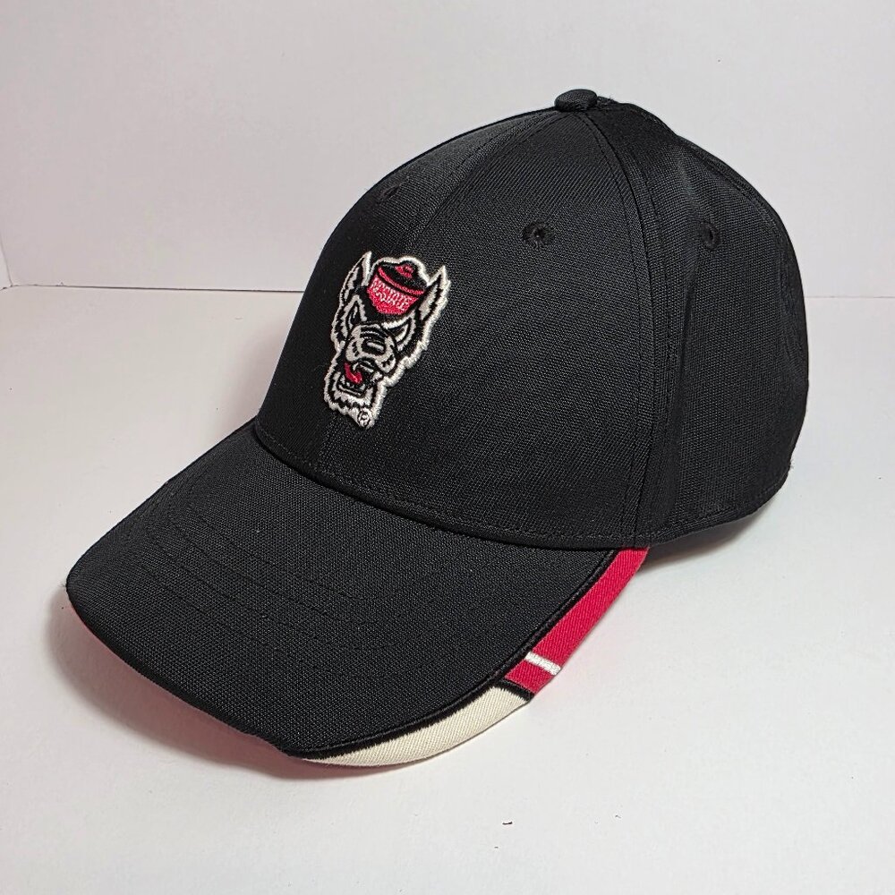 NC State Wolfpack Hat – NCAA Licensed – Black & Red Adjustable Baseball Cap